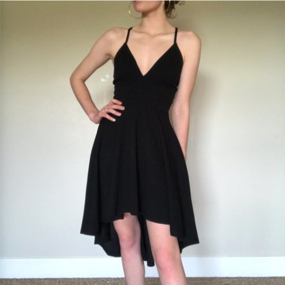 Black high low formal dress - Picture 3 of 4
